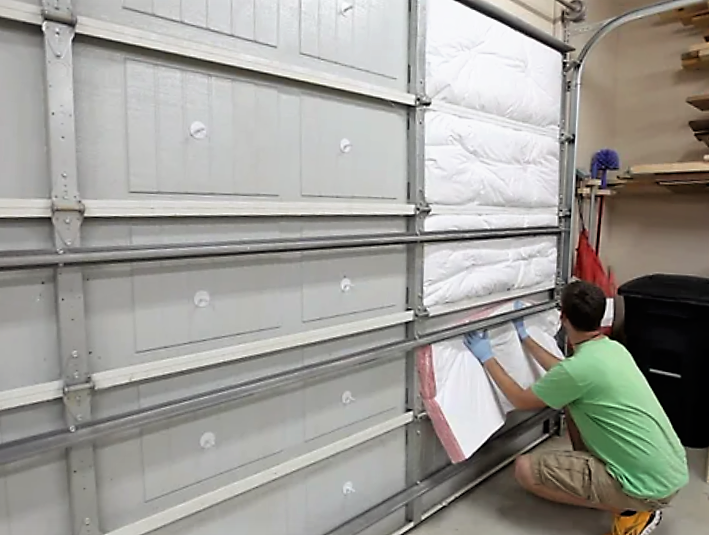 how to insulate garage door