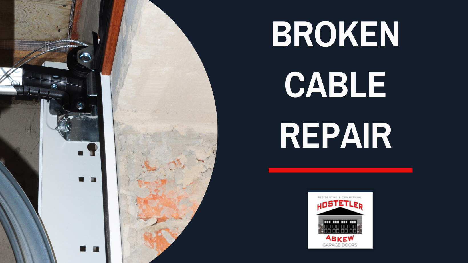 fix broken garage door cable